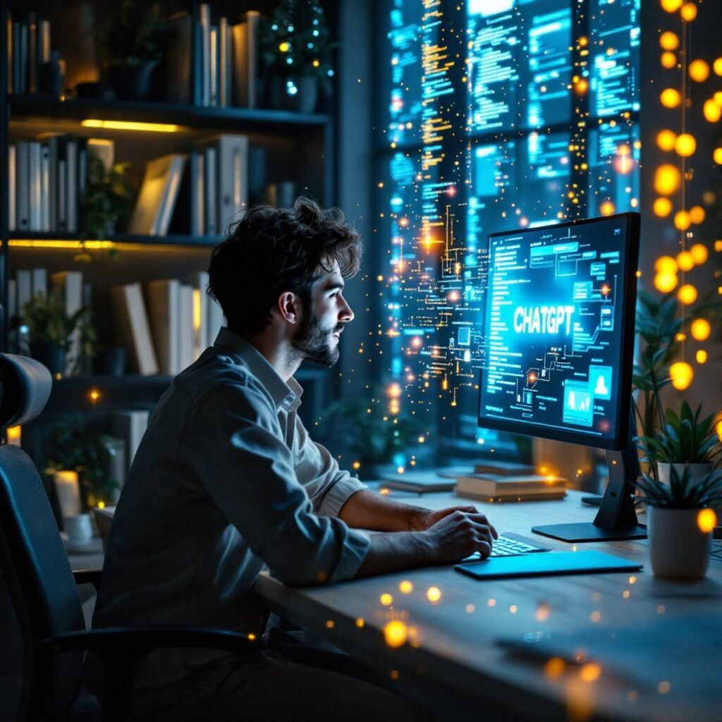 Einstieg: Wie ChatGPT Dein digitales Arbeiten verändert - Illustration