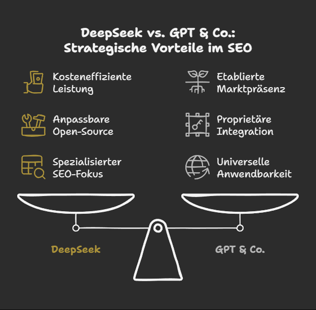 DeepSeek vs. GPT & Co.: Strategische Vorteile im SEO