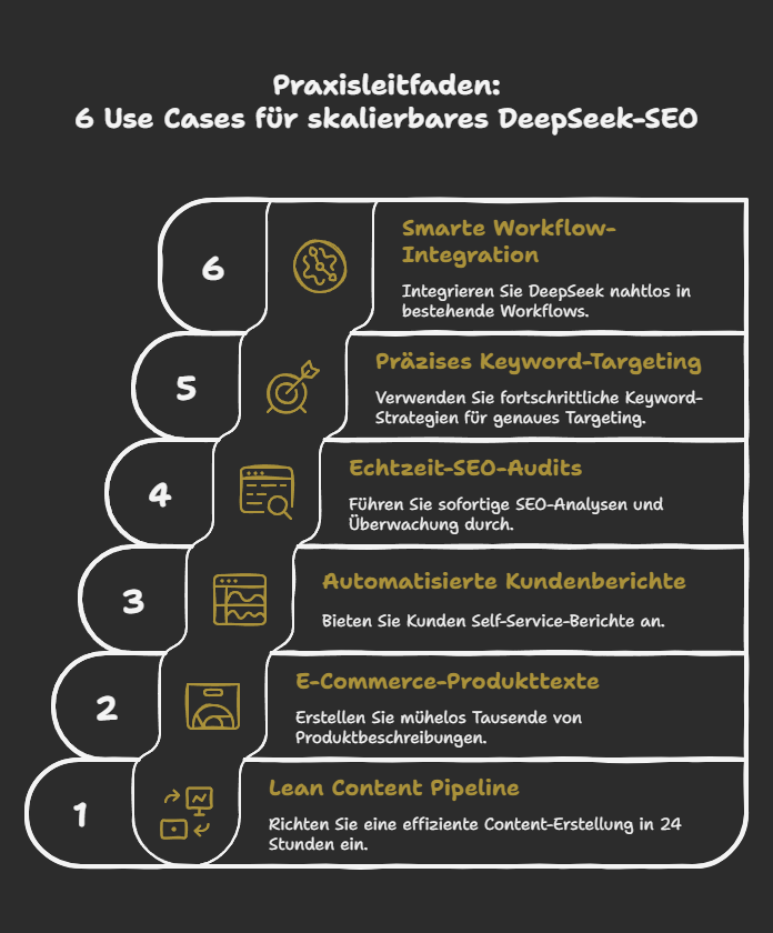 Praxisleitfaden: 6 Use Cases für skalierbares DeepSeek-SEO