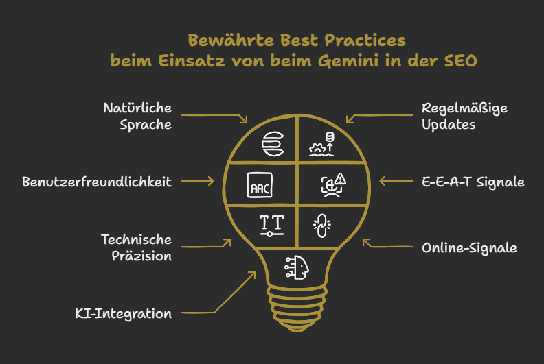 Bewährte Best Practices beim Einsatz von beim Gemini in der SEO