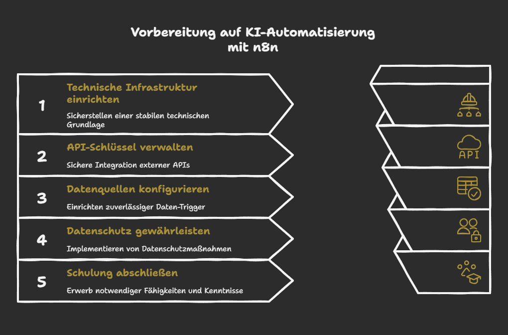 Vorbereitung auf KI-Automatisierung mit n8n