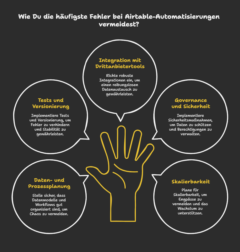 Die 5 wichtigsten Best Practices für Airtable Automatisierung