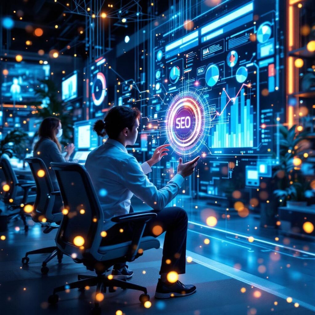 Titelbild "Zeit sparen SEO - mit KI Agenten und Automation"