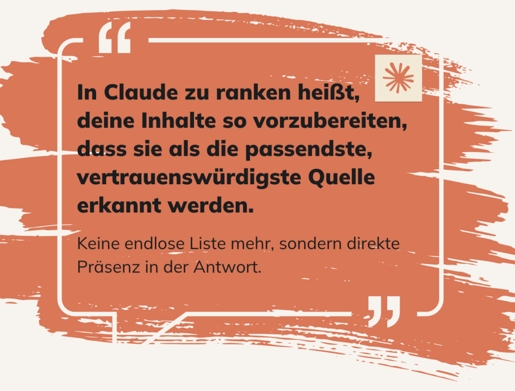 Definition: Wie man in Claude rankt?