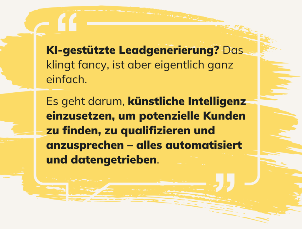 Definition: KI-basierte Leadgenerierung