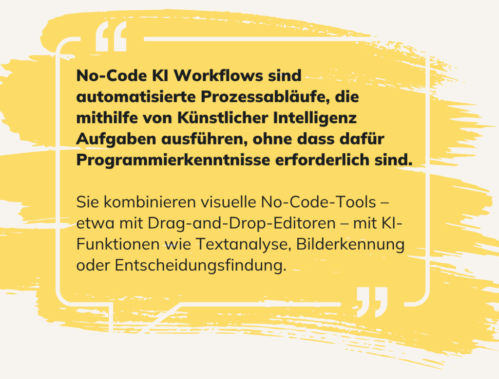 Definition: AI Workflows mit No-Code