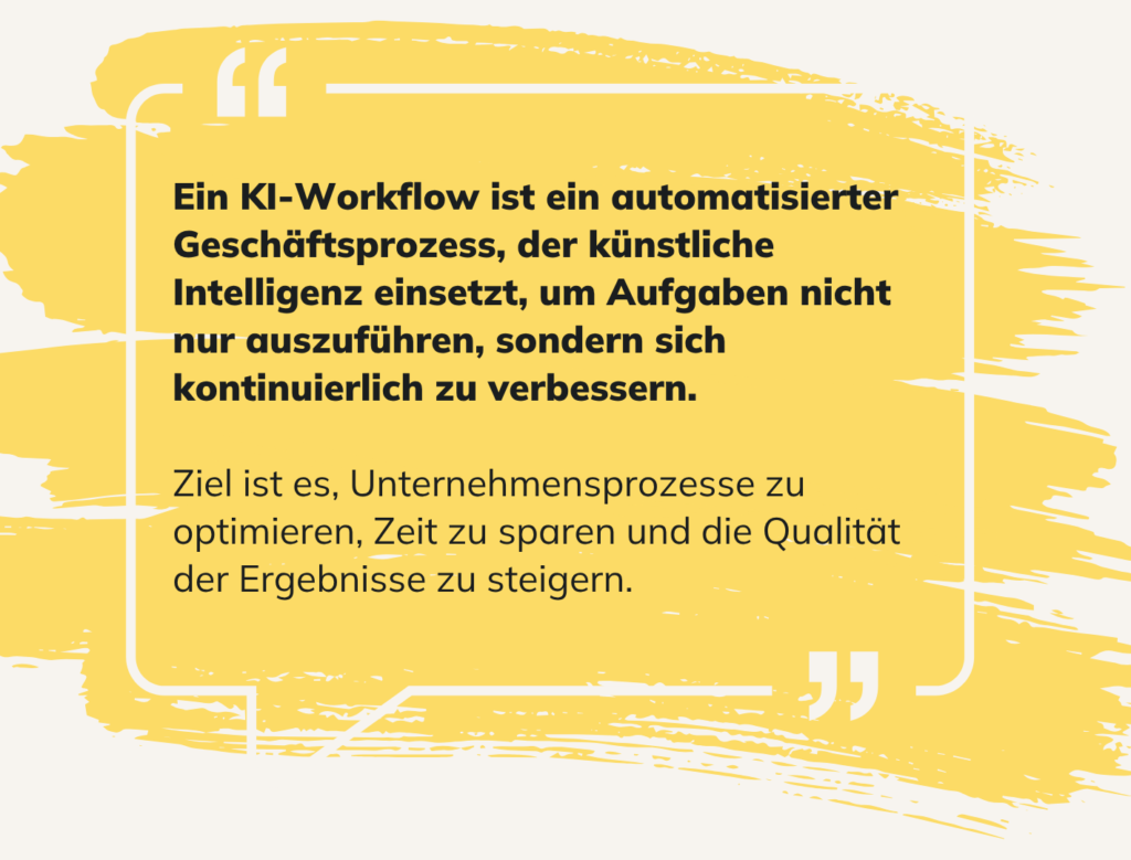 Definition: Was sind KI-Workflows?