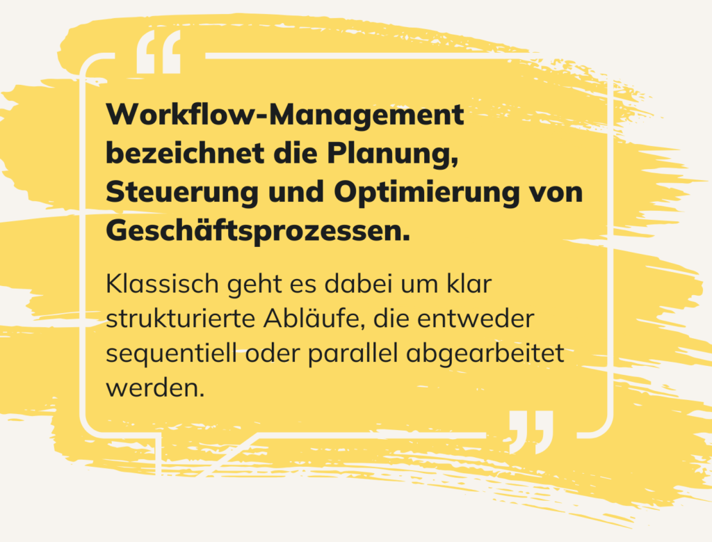 Definition Workflow-Management