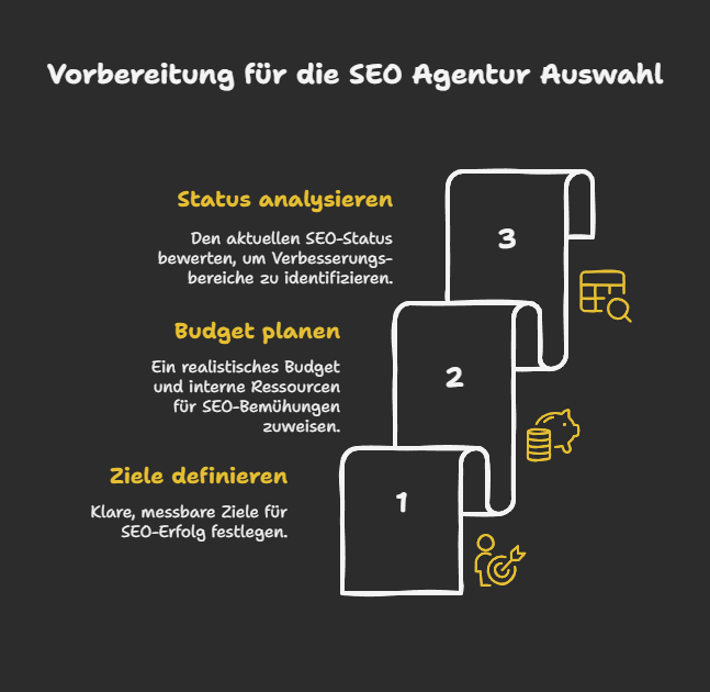 Vorbereitung für die SEO Agentur Auswahl
