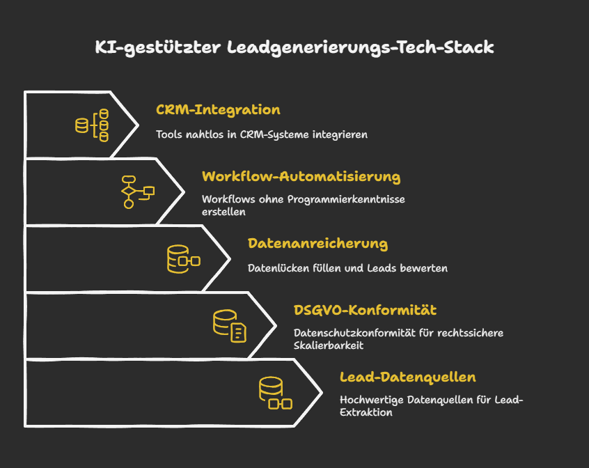 KI-gestützter Leadgenerierungs-Tech-Stack