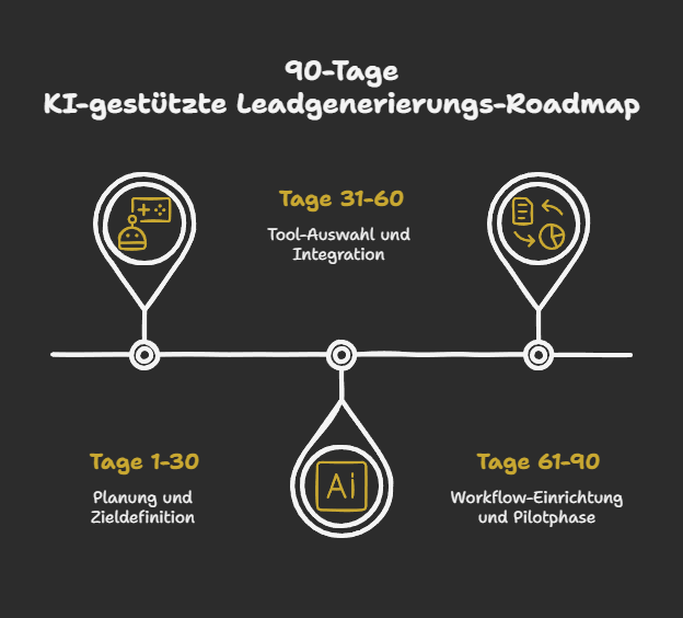 90-Tage KI-gestützte Leadgenerierungs-Roadmap