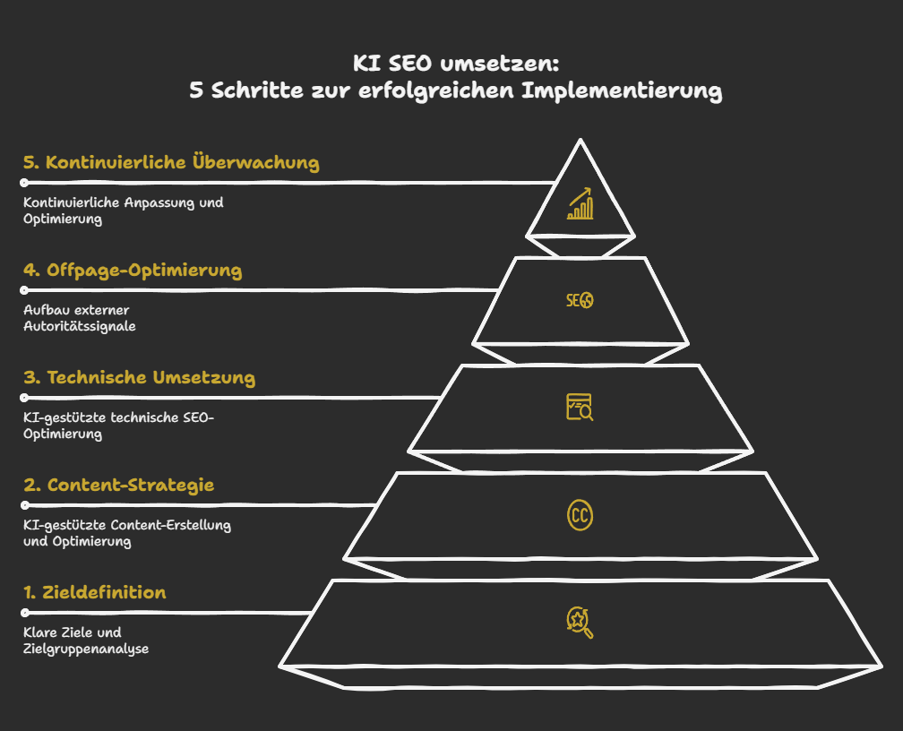 KI SEO umsetzen: 5 Schritte zur erfolgreichen Implementierung