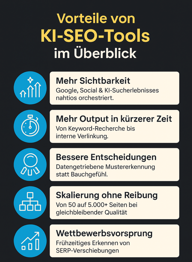 Vorteile von KI-SEO-Tools im Überblick