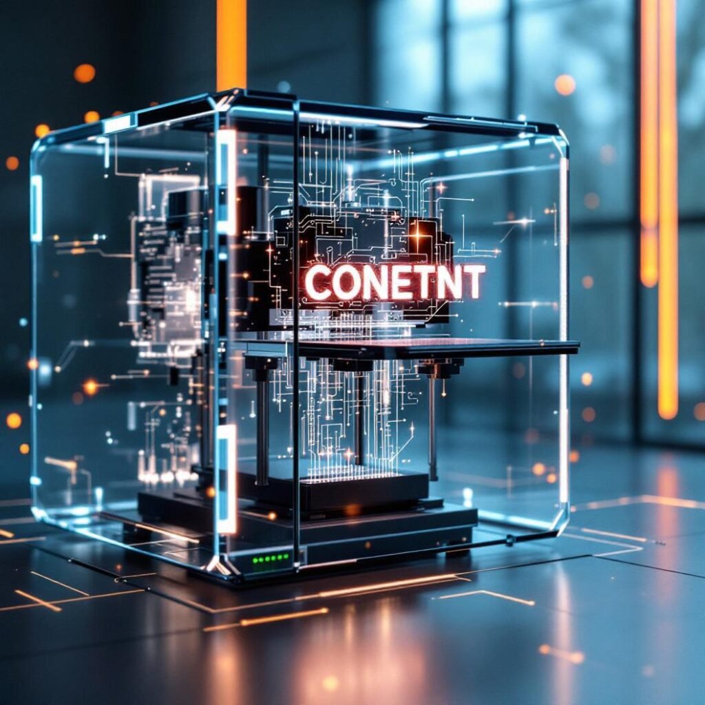 Titelbild: Content Automatisierung mit No-Code & KI
